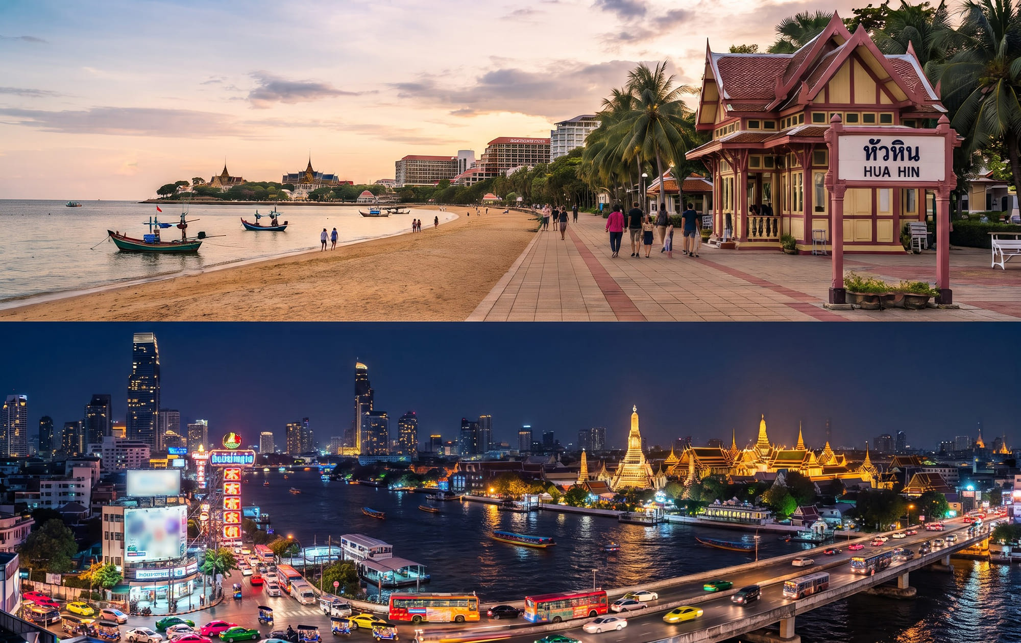 Bangkok – Hua Hin: The Ultimate in Comfort. Premium private car service for a worry-free journey.